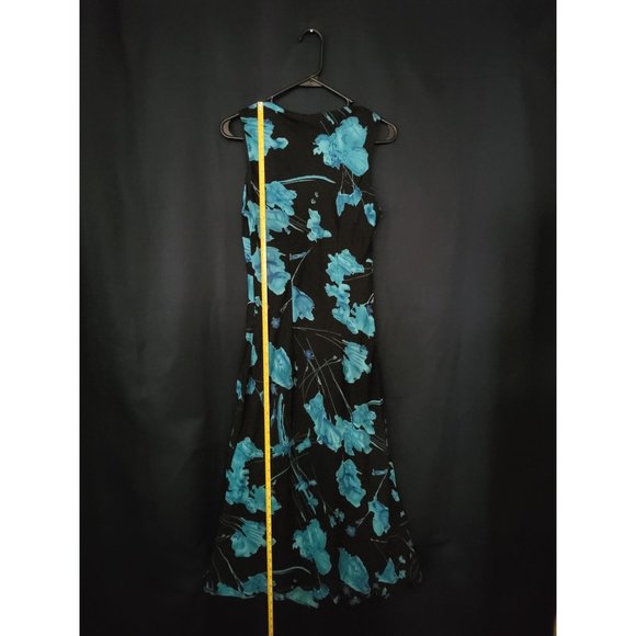 Premier International Ladies Sleeveless black & Teal Casual Dress S (6-8) - Picture 3 of 7